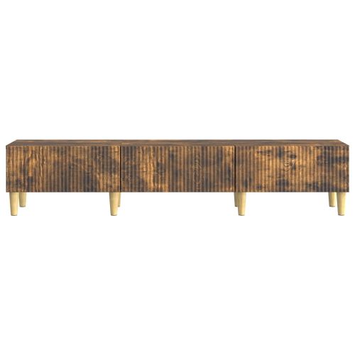 ТВ шкаф Опушен дъб 147 x 34,5 x 30 см Инженерна дървесина