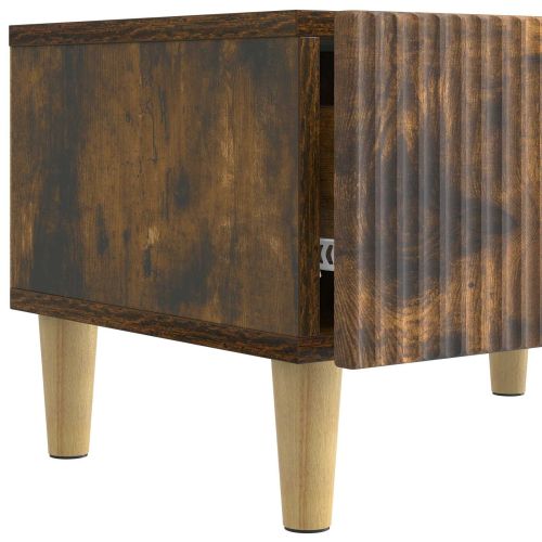 ТВ шкаф Опушен дъб 147 x 34,5 x 30 см Инженерна дървесина