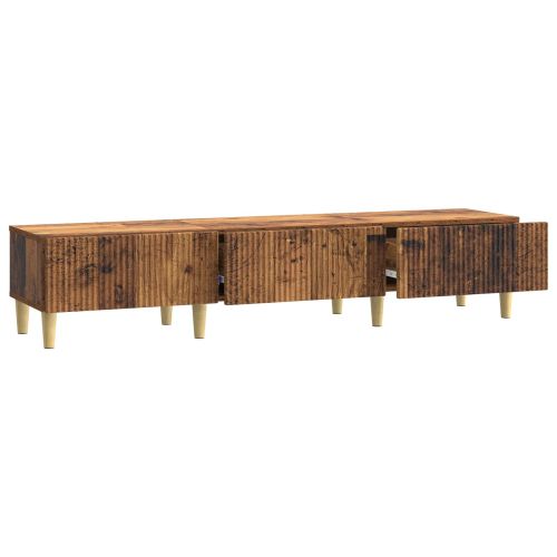 ТВ шкаф Старо дърво 147 x 34,5 x 30 см Инженерна дървесина