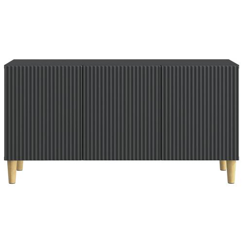 ТВ шкаф Черно 99 x 34,5 x 50 см Инженерна дървесина