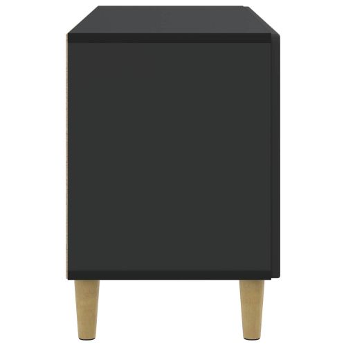 ТВ шкаф Черно 99 x 34,5 x 50 см Инженерна дървесина