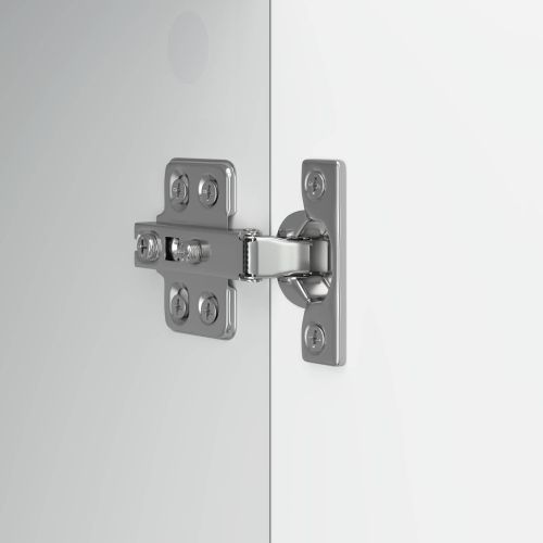 ТВ шкаф Бял гланц 99 x 34,5 x 50 см Инженерна дървесина