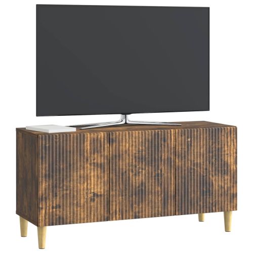 ТВ шкаф Опушен дъб 99 x 34,5 x 50 см Инженерна дървесина