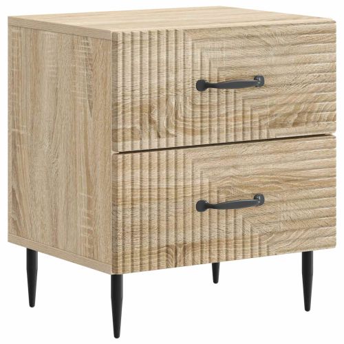 Нощен шкаф с чекмедже 2 pcs Дъб сонома 43 x 34,5 x 47,5 см