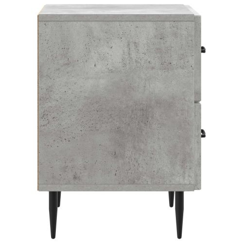 Нощен шкаф Бетонно сиво 43 x 34,5 x 47,5 см Инженерна дървесина