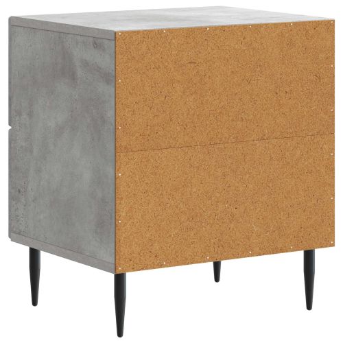 Нощен шкаф Бетонно сиво 43 x 34,5 x 47,5 см Инженерна дървесина