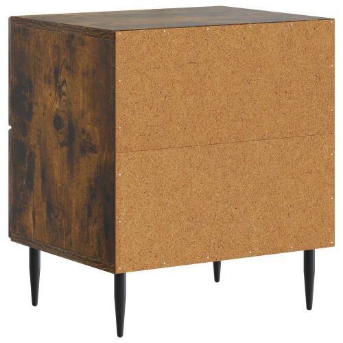 Нощен шкаф с чекмедже 2 pcs Опушен дъб 43 x 34,5 x 47,5 см