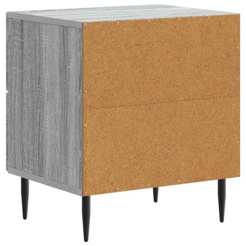 Нощен шкаф с чекмедже 2 pcs Сива сонома 43 x 34,5 x 47,5 см
