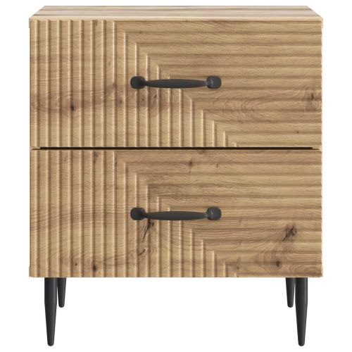 Нощен шкаф с чекмедже 2 pcs Дъб артизан 43 x 34,5 x 47,5 см