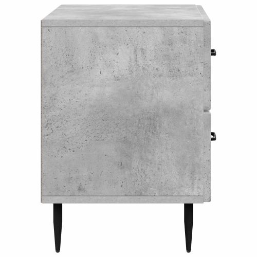 Нощен шкаф Бетонно сиво 62 x 34,5 x 47,5 см Инженерна дървесина