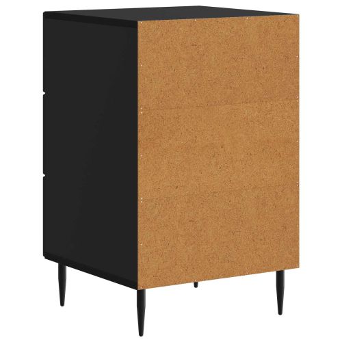 Нощен шкаф Черно 43 x 41 x 66,5 см Инженерна дървесина