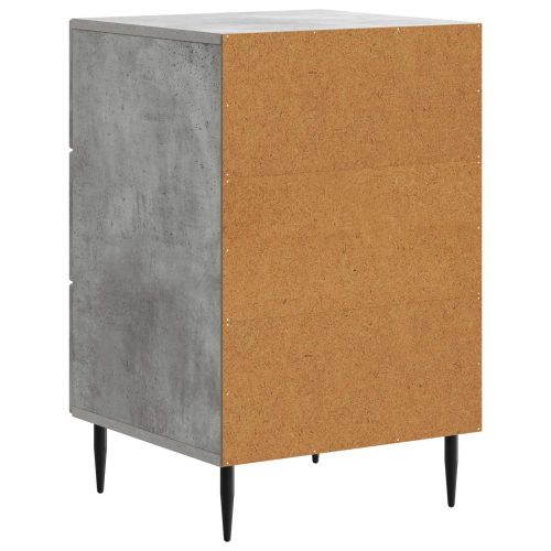 Нощен шкаф Бетонно сиво 43 x 41 x 66,5 см Инженерна дървесина