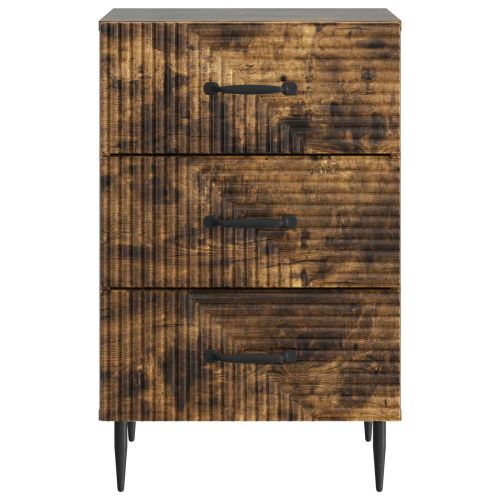 Нощен шкаф Опушен дъб 43 x 41 x 66,5 см Инженерна дървесина