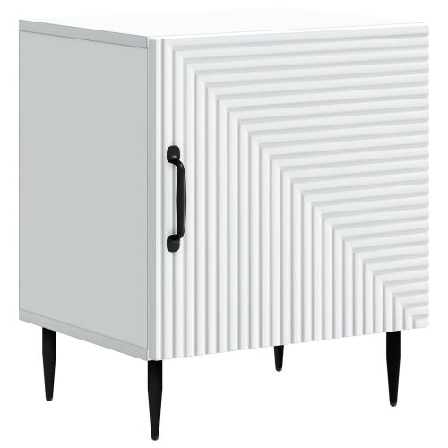 Нощен шкаф 2 pcs Бяло 43 x 34,5 x 50 см Инженерна дървесина