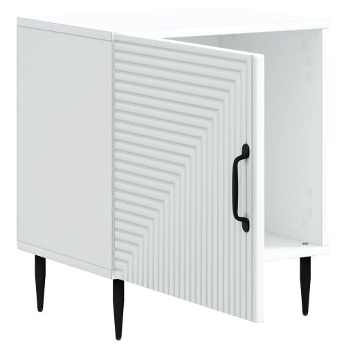 Нощен шкаф 2 pcs Бяло 43 x 34,5 x 50 см Инженерна дървесина