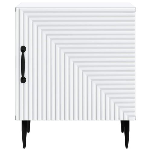 Нощен шкаф 2 pcs Бяло 43 x 34,5 x 50 см Инженерна дървесина
