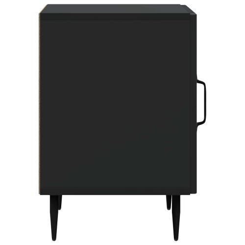 Нощен шкаф 2 pcs Черно 43 x 34,5 x 50 см Инженерна дървесина
