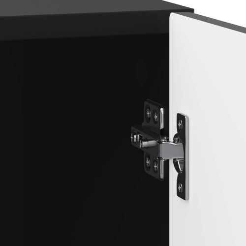 Нощен шкаф 2 pcs Черно 43 x 34,5 x 50 см Инженерна дървесина