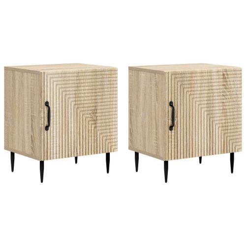 Нощен шкаф 2 pcs Дъб сонома 43 x 34,5 x 50 см