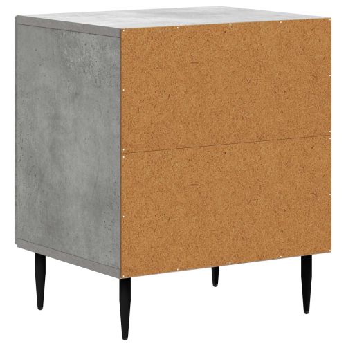 Нощен шкаф Бетонно сиво 43 x 34,5 x 50 см Инженерна дървесина
