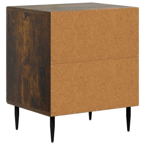 Нощен шкаф Опушен дъб 43 x 34,5 x 50 см Инженерна дървесина