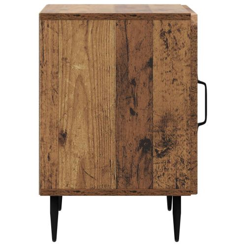 Нощен шкаф 2 pcs Старо дърво 43 x 34,5 x 50 см