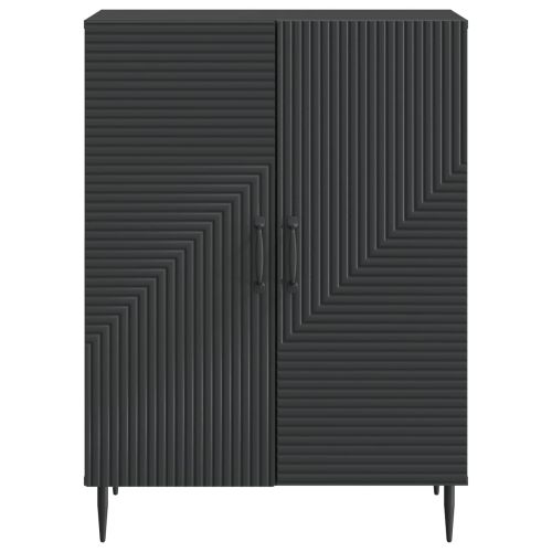 Служебен шкаф Черно 66 x 34,5 x 89,5 см Инженерна дървесина