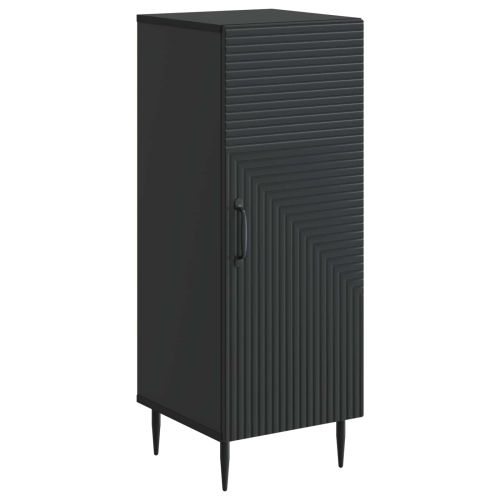 Служебен шкаф Черно 33 x 34,5 x 89,5 см Инженерна дървесина