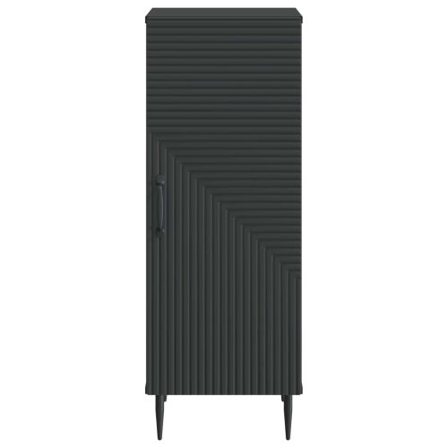 Служебен шкаф Черно 33 x 34,5 x 89,5 см Инженерна дървесина