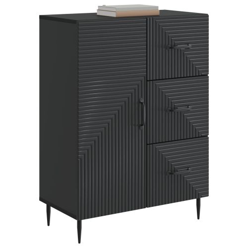 Служебен шкаф Черно 66 x 34,5 x 89,5 см Инженерна дървесина