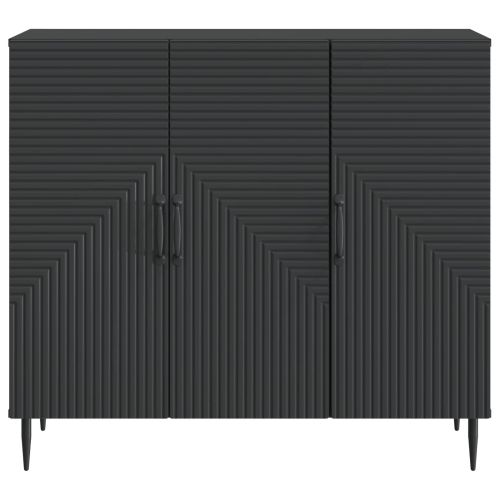 Служебен шкаф Черно 89 x 34,5 x 80 см Инженерна дървесина