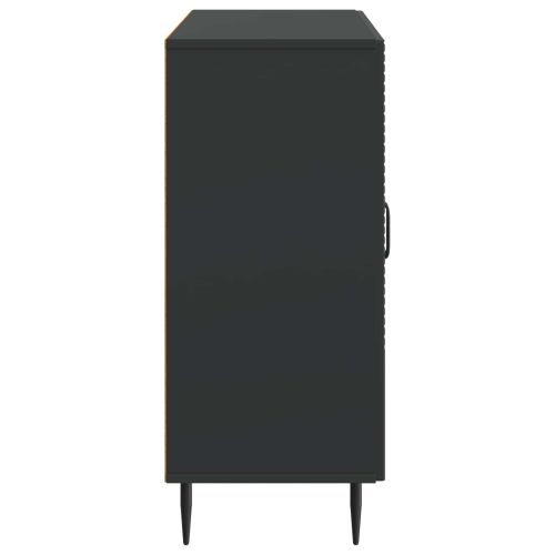 Служебен шкаф Черно 89 x 34,5 x 80 см Инженерна дървесина