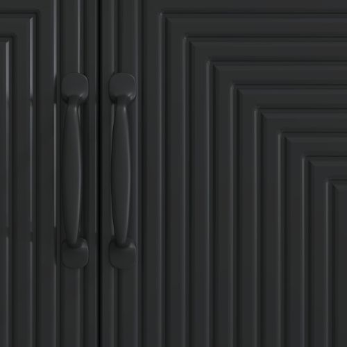 Служебен шкаф Черно 89 x 34,5 x 80 см Инженерна дървесина
