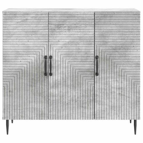 Служебен шкаф Бетонно сиво 89 x 34,5 x 80 см