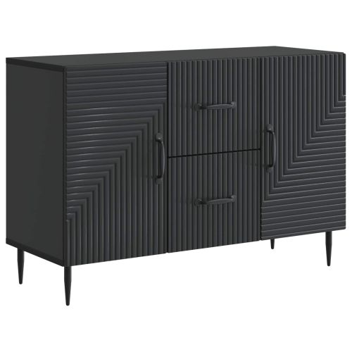 Служебен шкаф Черно 89 x 34,5 x 60 см Инженерна дървесина