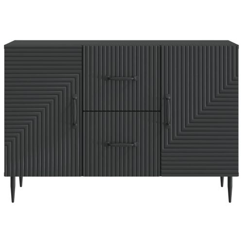 Служебен шкаф Черно 89 x 34,5 x 60 см Инженерна дървесина