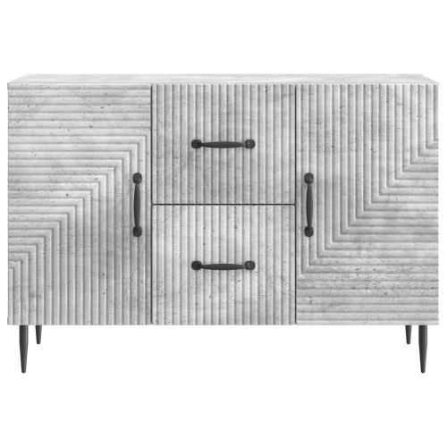 Служебен шкаф с чекмедже Бетонно сиво 89 x 34,5 x 60 см