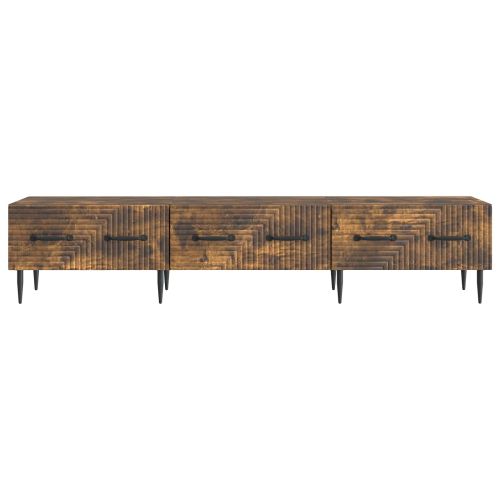 ТВ шкаф Опушен дъб 147 x 34,5 x 30 см Инженерна дървесина