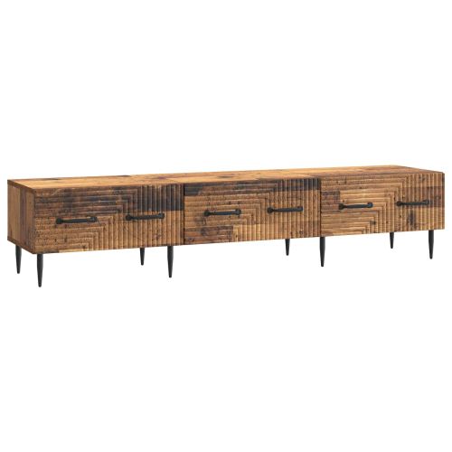 ТВ шкаф Старо дърво 147 x 34,5 x 30 см Инженерна дървесина