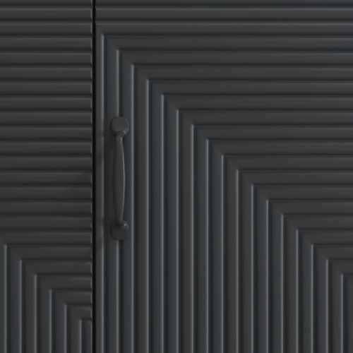 ТВ шкаф Черно 99 x 34,5 x 50 см Инженерна дървесина
