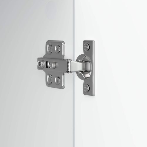 ТВ шкаф Бял гланц 99 x 34,5 x 50 см Инженерна дървесина