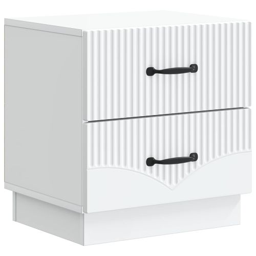 Нощен шкаф 2 pcs Бяло 43 x 34,5 x 44,5 см Инженерна дървесина