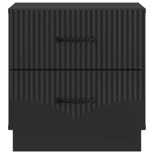 Нощен шкаф Черно 43 x 34,5 x 44,5 см Инженерна дървесина
