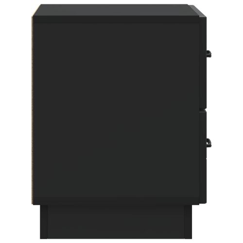 Нощен шкаф Черно 43 x 34,5 x 44,5 см Инженерна дървесина