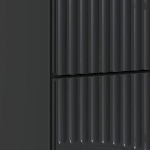 Нощен шкаф 2 pcs Черно 43 x 34,5 x 44,5 см Инженерна дървесина