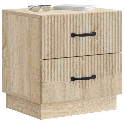 Нощен шкаф с чекмедже 2 pcs Дъб сонома 43 x 34,5 x 44,5 см