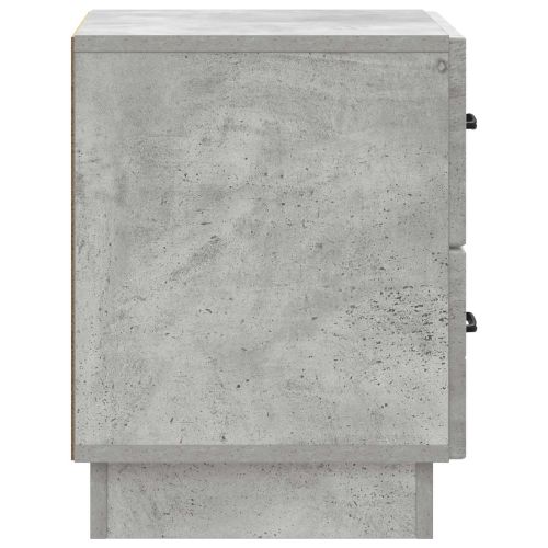 Нощен шкаф с чекмедже 2 pcs Бетонно сиво 43 x 34,5 x 44,5 см