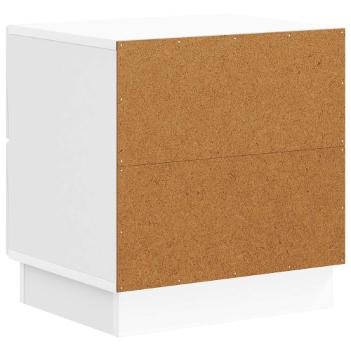 Нощен шкаф с чекмедже 2 pcs Бял гланц 43 x 34,5 x 44,5 см