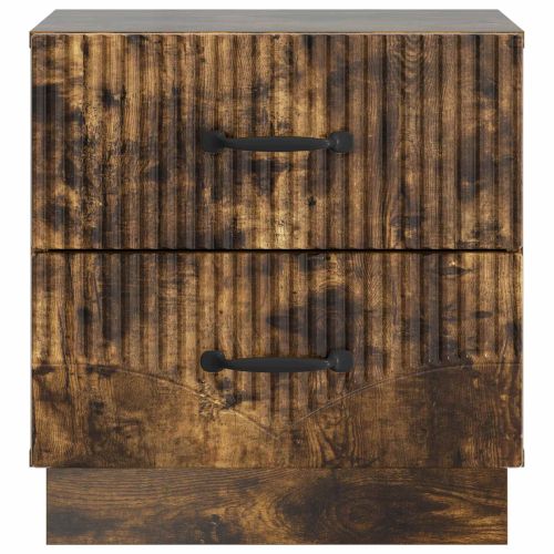 Нощен шкаф с чекмедже 2 pcs Опушен дъб 43 x 34,5 x 44,5 см