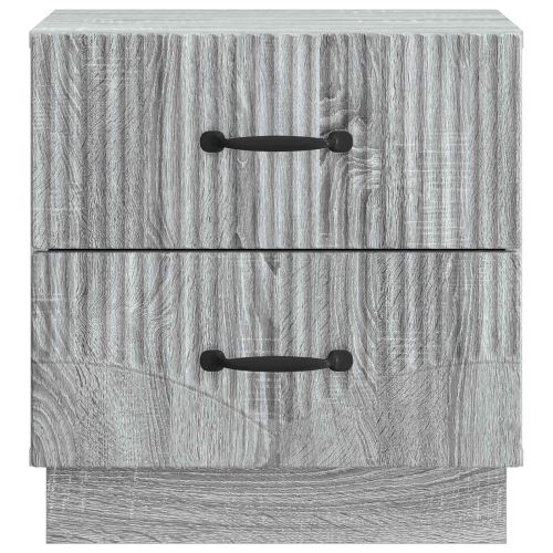 Нощен шкаф с чекмедже 2 pcs Сива сонома 43 x 34,5 x 44,5 см